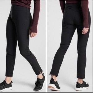 Athleta Wander Slim Ankle Pants Black Athletic Stretch Size 16 Plus